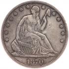 1870-CC Liberty Seated 50C PCGS VF35