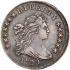 1799/8 Bust $1. 15 Stars PCGS EF45