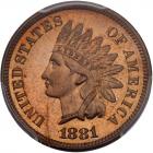 1881 Indian Head 1C PCGS PF67 RD