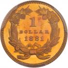 1881 $1 Gold Indian PCGS PF66 DC - 2