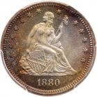 1880 Liberty Seated 25C PCGS MS67