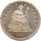 1880 Liberty Seated 25C PCGS MS65