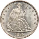 1885 Liberty Seated 50C PCGS MS65