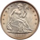 1888 Liberty Seated 50C PCGS MS65