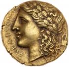 Sicily, Syracuse. Time of Agathokles, 317-289 BC. Electrum 100 Litrai (6.61g) EF - 2