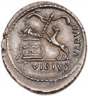 C. Vibius Varus. Silver Denarius (3.73g), 42 BC Superb EF - 2