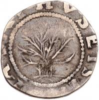 1652 Massachusetts Oak Tree Shilling IN at Bottom Noe-9 Rarity-5. (43.6 grs)