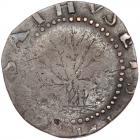 1652 Massachusetts Oak Tree Shilling the Ghost Tree Noe-10 Rarity-6+ PCGS Genu