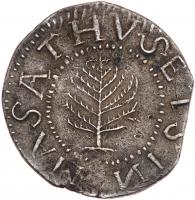 1652 Massachusetts Pine Tree Shilling Noe-6 Rarity-6 Large Planchet. (69.1 grs)