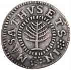 1652 Massachusetts Pine Tree Shilling Noe-16 Rarity-2 Small Planchet PCGS Genuin