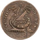 1787 Fugio Cent Newman 13-X Rarity-2 VF35