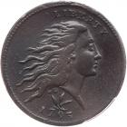 1793 S-9 R2 Wreath Cent, Vine & Bars Edge PCGS Genuine, VF Details, Damaged