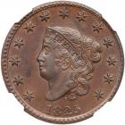 1825 N-9 R2 NGC graded MS61 Brown