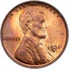 1931-D Lincoln 1C PCGS MS65 RB