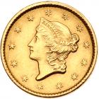 1851 $1 Gold Liberty Choice VF