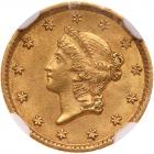 1854 $1 Gold Liberty NGC AU58