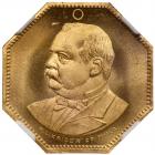 1888 Cleveland & Thurman Campaign Medal. DEWITT-GC-1888-14 NGC MS65