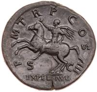 Hadrian, AD 117-138. AE Sestertius (25.8g) Sharpness of VF - 2