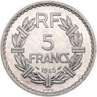 France. Essai 5 Francs, 1945 Choice Brilliant Unc - 2