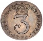 Great Britain. Threepence, 1762 NGC MS65 - 2