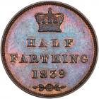 Great Britain. Half-Farthing, 1839 NGC MS63 BR - 2