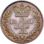 Great Britain. Fourpence, 1851 Choice Unc - 2