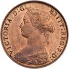 Great Britain. Halfpenny, 1862 NGC MS64 RB