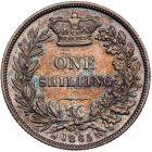 Great Britain. Shilling, 1865 Choice About Unc - 2