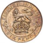 Great Britain. Sixpence, 1913 Brilliant Unc - 2