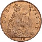 Great Britain. Penny, 1913 NGC MS64 RD - 2