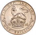 Great Britain. Shilling, 1916 Choice Brilliant Unc - 2