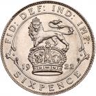 Great Britain. Sixpence, 1922 Choice Unc - 2