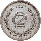 Mexico. 2 Centavos, 1921-Mo NGC MS64 BR