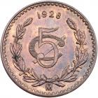 Mexico. 5 Centavos, 1928-Mo NGC About Unc