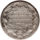 Norway. 2 Kroner, 1907 NGC About Unc - 2