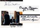 Reagan, Ronald, Donald E. Regan and John Poindexter Signed Photo
