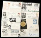 Collection of Signatures from John Kennedy's Inner Circle Including Jacqueline, Ted, and Robert Kennedy