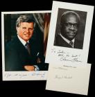 Collection of 6 Signatures of Supreme Court Justices, Politicians, Entrepreneurs