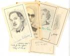 17 Signatures by Celebrated 20th Century Writers, A Most Unusual Collection