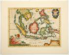 17th Century Map of Modern Indonesia, Philippines, and Malaysia