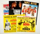 Collection of Vintage Original Boxing Posters: Camacho, Leonard, Hearns, Duran, Bowe