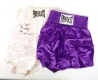 Ezzard Charles Signed Boxing Trunks and Curtis Cokes Fight Trunks