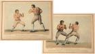 Two Vintage 18th Century Engravings of Bare-Knuckle Boxers from Original Plates