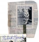 Bobby Jones, Legendary Golfer, Autographed Magazine Photo