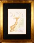 Dalí, Salvador. Le Beastiaire de la Fontaine "The Sick Deer"