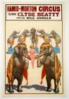 Hamid-Morton Vintage Original Circus Poster, 1940