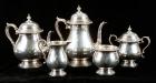 5-Piece Sterling Silver Tea Set with Waste Bowl, "Kent" by Fisher Silversmiths