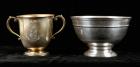 Two Vintage Sterling Silver Tiffany Horse Racing Trophy Cups