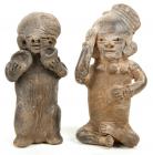 Pre-Columbian Peruvian Blackware Figures