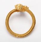 Gold Lion's Head Bracelet